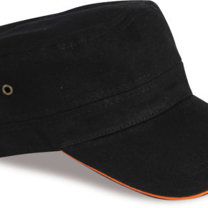 Cappello Cappellino militare stupida con sandwich-Nero-SIK18095N_0